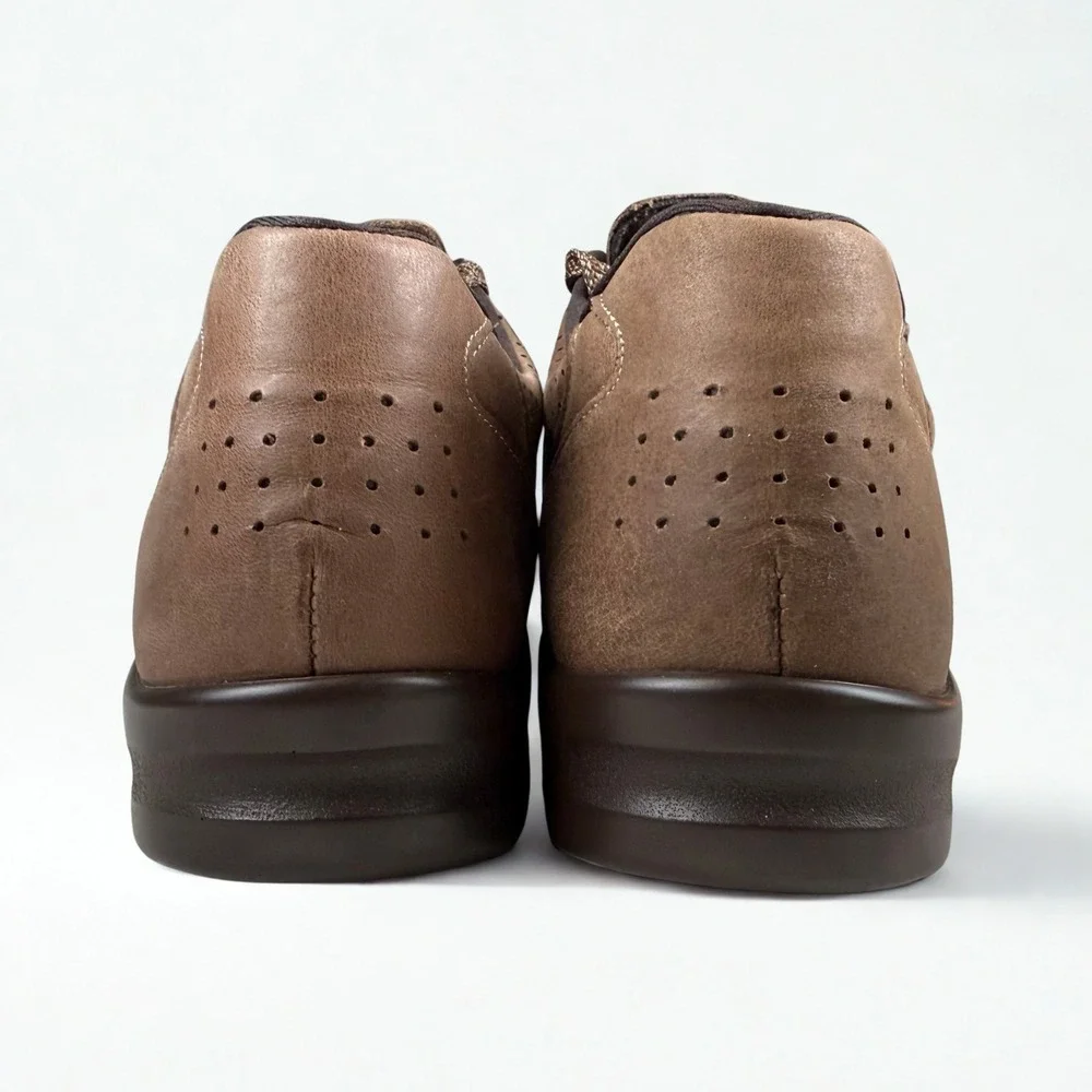 SAS Walk Easy Walking Shoes‎ Womens 10 N Brown Leather Lace Up Comfort Sneaker
